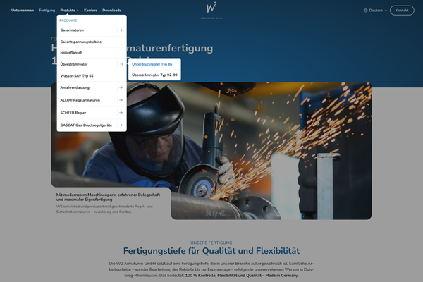 W2 Armaturen GmbH – Fertigung