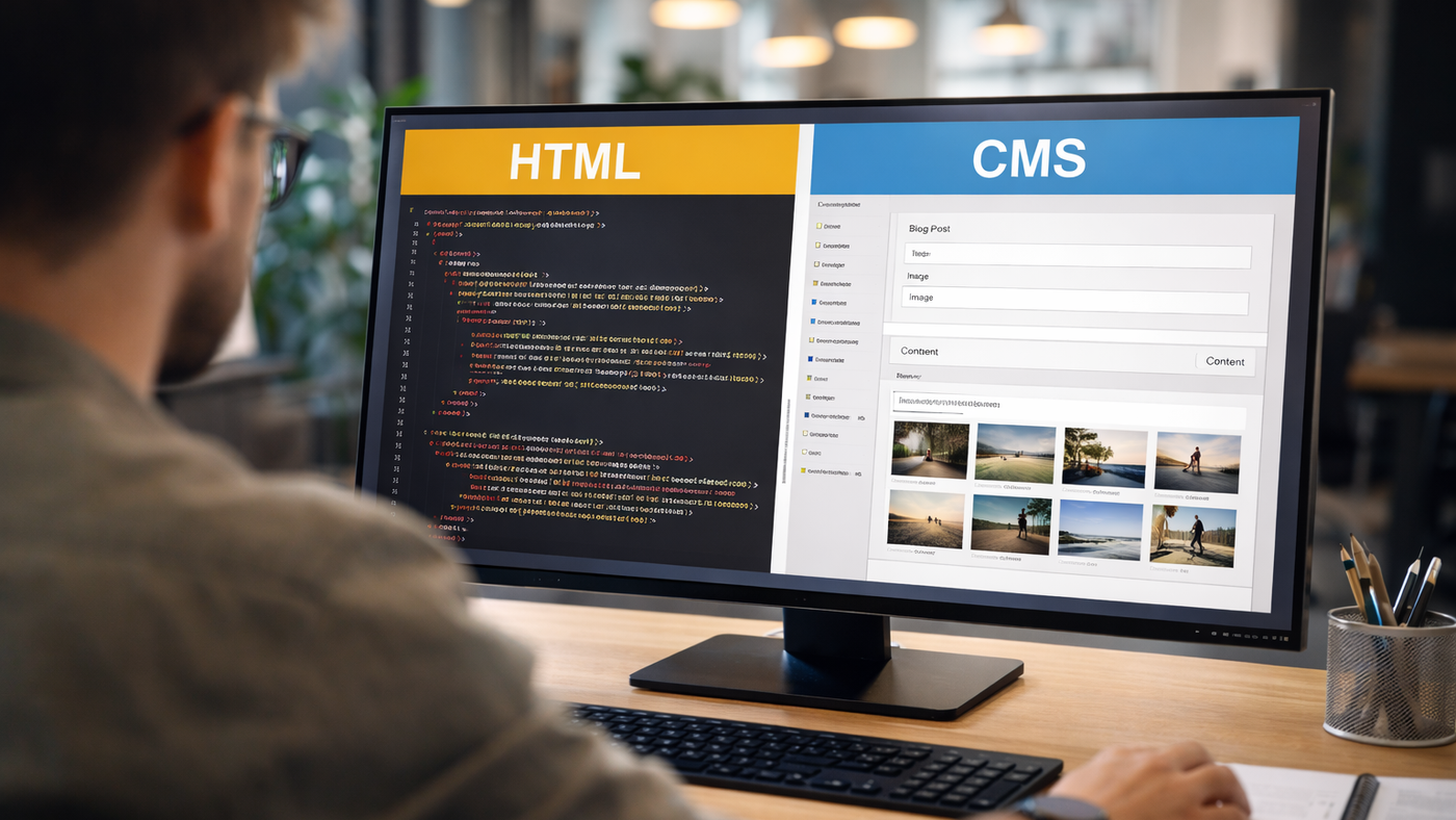 Vergleich von CMS, statischer Website und Content-Management-Lösungen