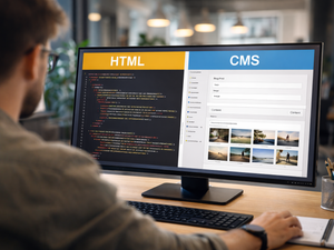 Vergleich von CMS, statischer Website und Content-Management-Lösungen